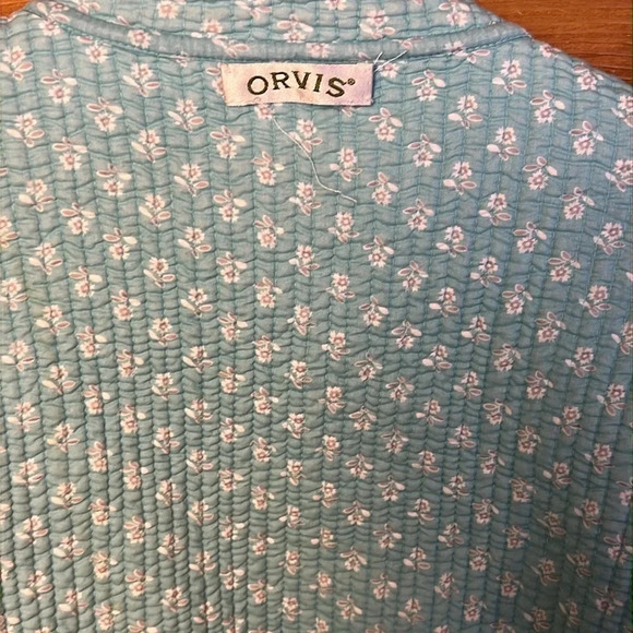 ORVIS womens lightweight jacket reversible quilted floral button up spring event - Picture 9 of 9